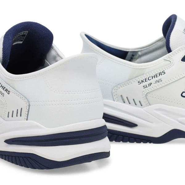 Baskets à enfiler DURHAM DELVOR SLIP-INS, blanc/marine, hommes - LARGE