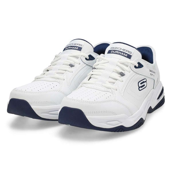 Baskets à enfiler DURHAM DELVOR SLIP-INS, blanc/marine, hommes - LARGE