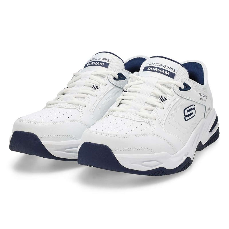 Baskets à enfiler DURHAM DELVOR SLIP-INS, blanc/marine, hommes - LARGE