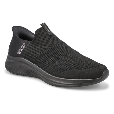 Basket à enfiler Ultra Flex 3.0 Smooth Step Slip-Ins, noir/noir, hommes