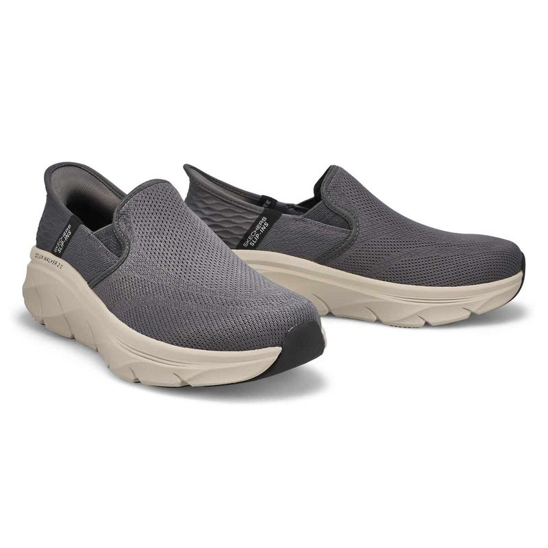 Men's D'Lux Walker 2.0 - Reeler Slip-Ins Wide Sneaker - Charcoal