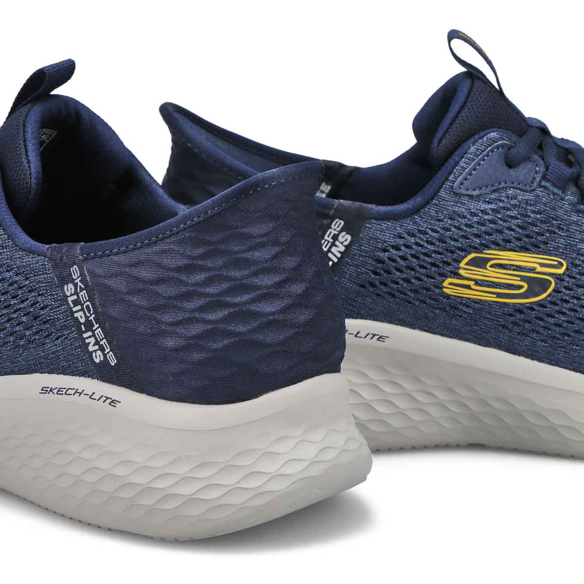 Baskets à enfiler SKECH-LITE PRO SLIP-INS, marine/jaune, hommes