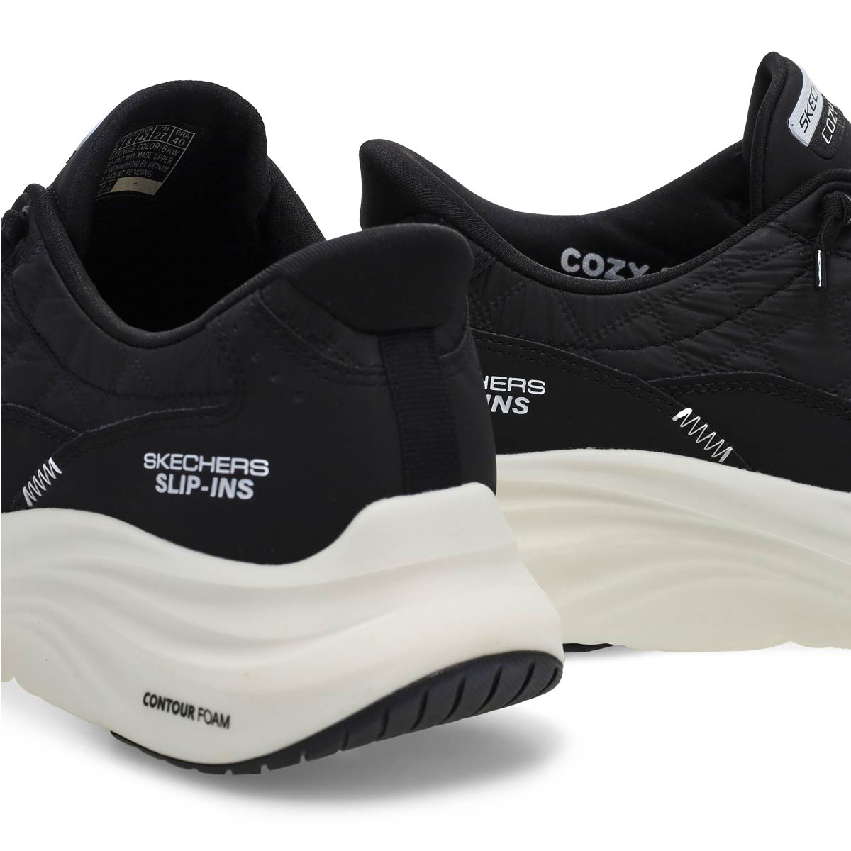 Men's Contour Foam Cozy Fit Slip-Ins Sneaker - Bla
