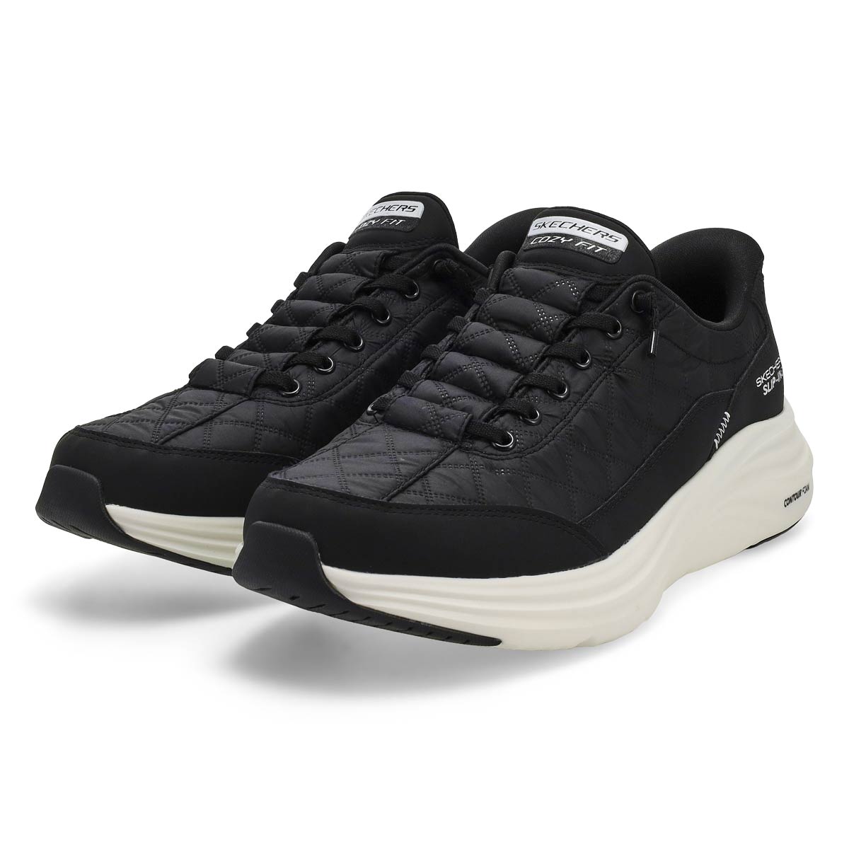 Men's Contour Foam Cozy Fit Slip-Ins Sneaker - Bla