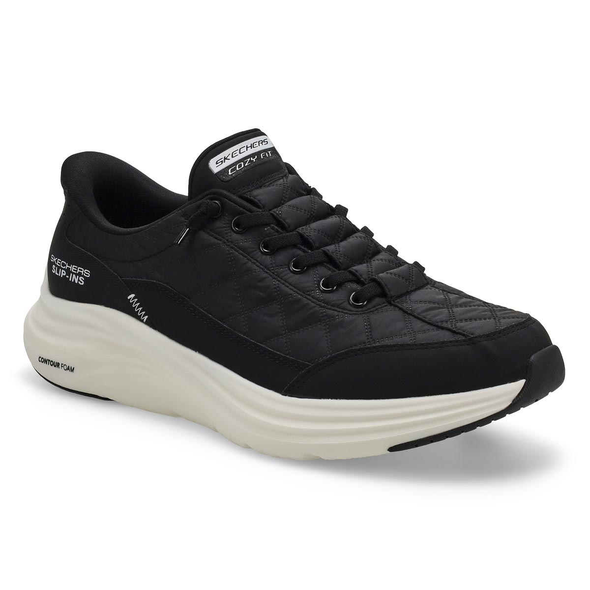 Men's Contour Foam Cozy Fit Slip-Ins Sneaker - Bla