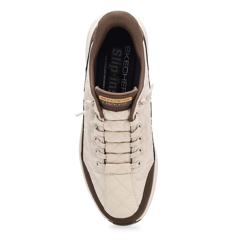 Espadrille pour homme Contour Foam Cozy Fit à enfiler - Naturel/Brun