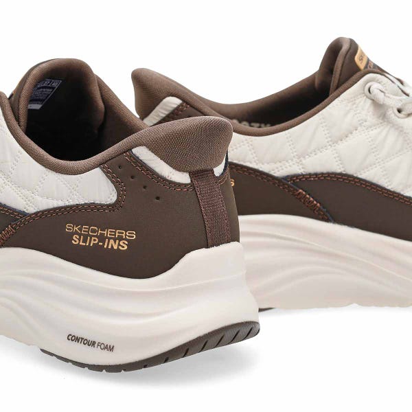 Espadrille pour homme Contour Foam Cozy Fit à enfiler - Naturel/Brun