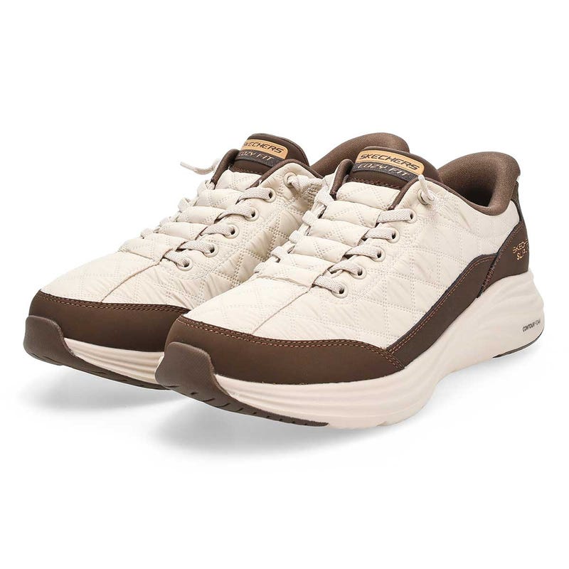 Espadrille pour homme Contour Foam Cozy Fit à enfiler - Naturel/Brun