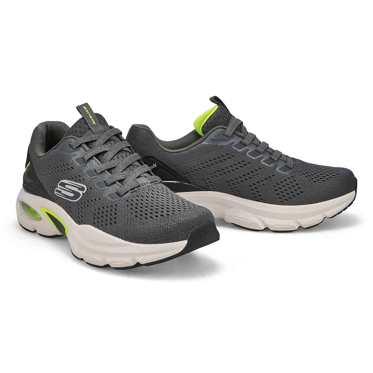 Men's Skech-Air Ventura Sneaker - Charcoal/Lime