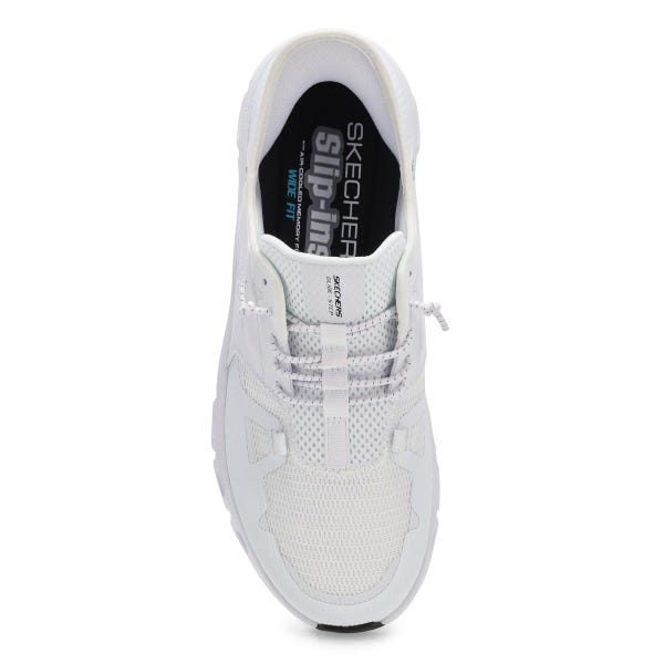 Espadrille à enfiler Glide Step Pro large pour hommes - Blanc