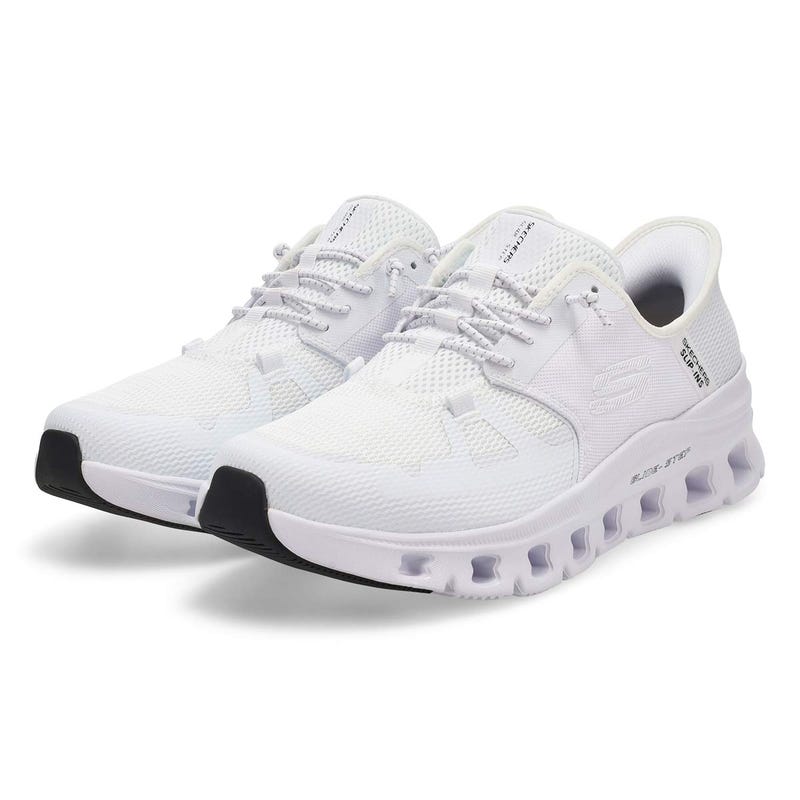 Espadrille à enfiler Glide Step Pro large pour hommes - Blanc