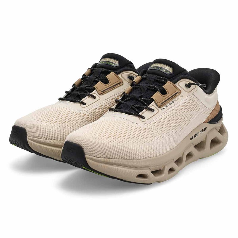 MEn's Glide-Step Altus Slip-Ins Sneaker - Taupe/Multi