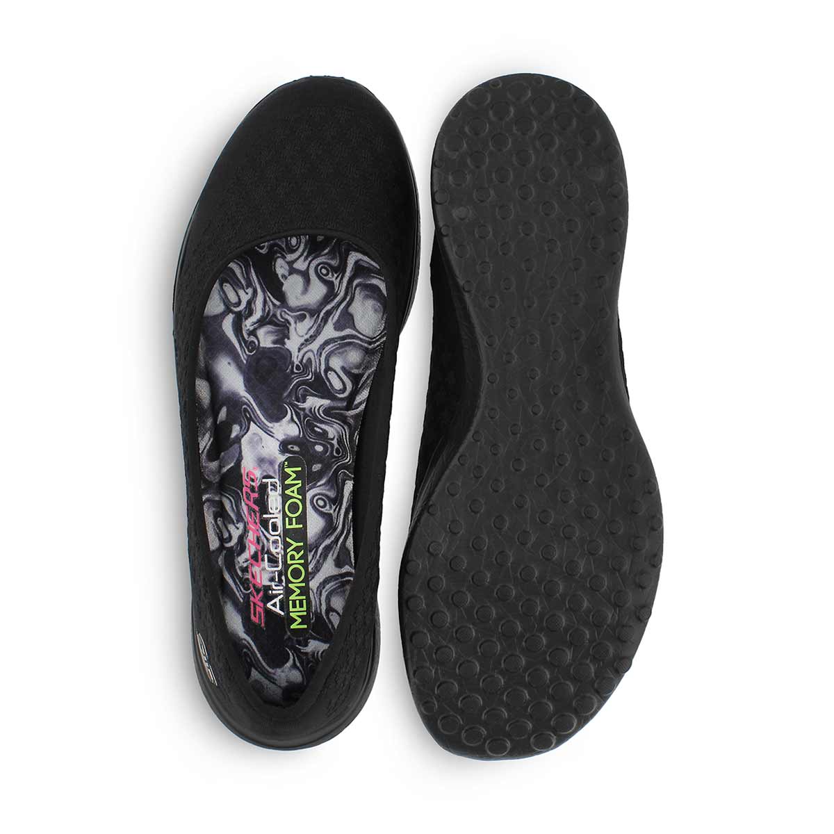 skechers microburst one up sporty ballet pump