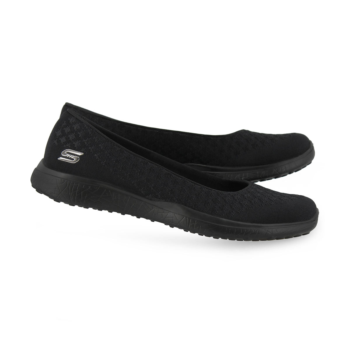skechers microburst one up sporty ballet pump
