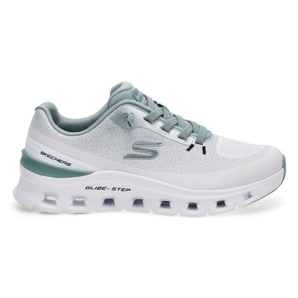 Baskets à enfiler GLIDE STEP PRO WAVERRA, blanc/bleu clair, hommes