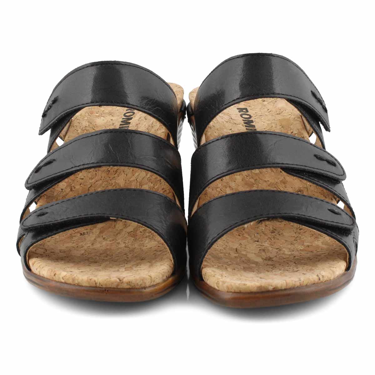 Romika Women's CALGARY 01 black wedge sandals