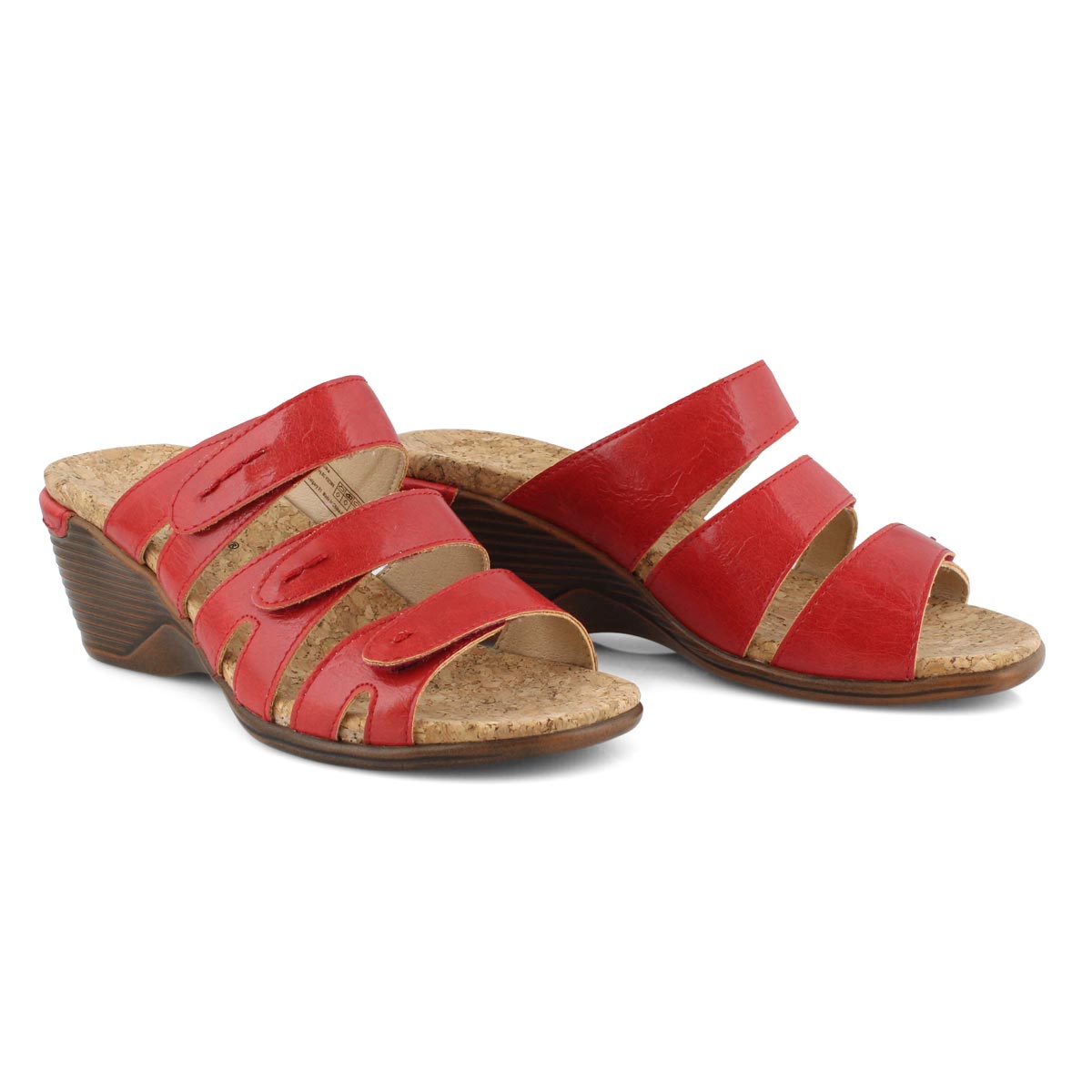 Sandales compensées CALGARY 01, rouge, femmes