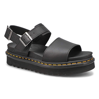 Lds Voss 2 Strap Casual Sandal - Black