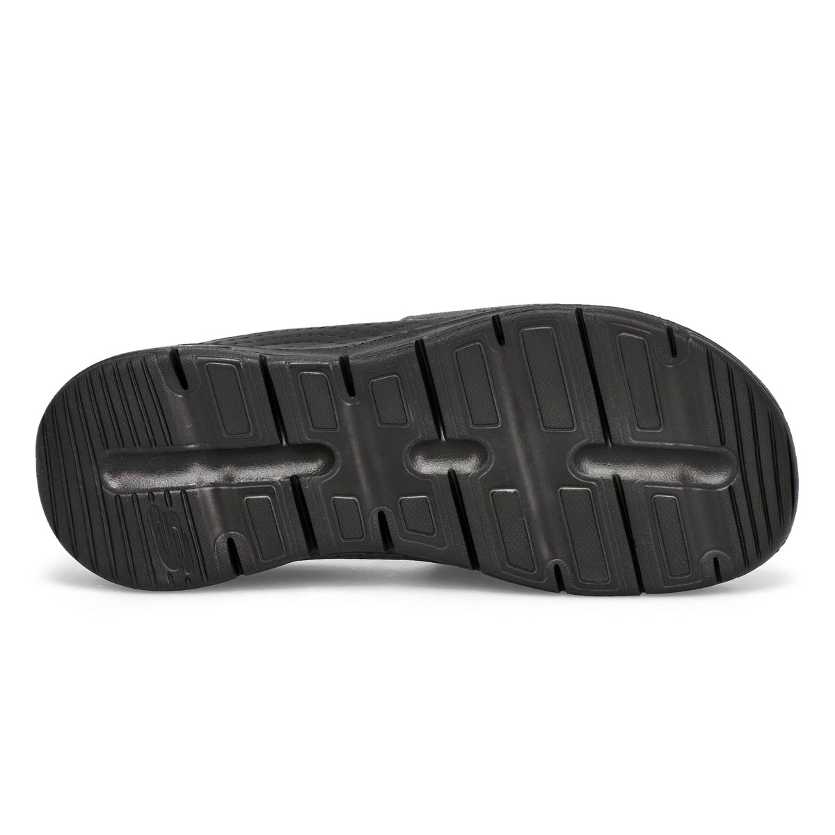 Mens' Arch Fit Slide Sandal - Black/Black