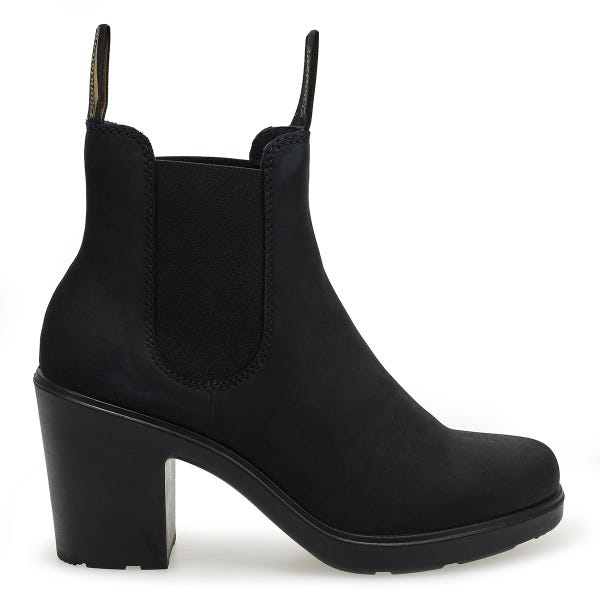 Botte à talon haut en nubuck  2460 SERIES, noir, femmes
