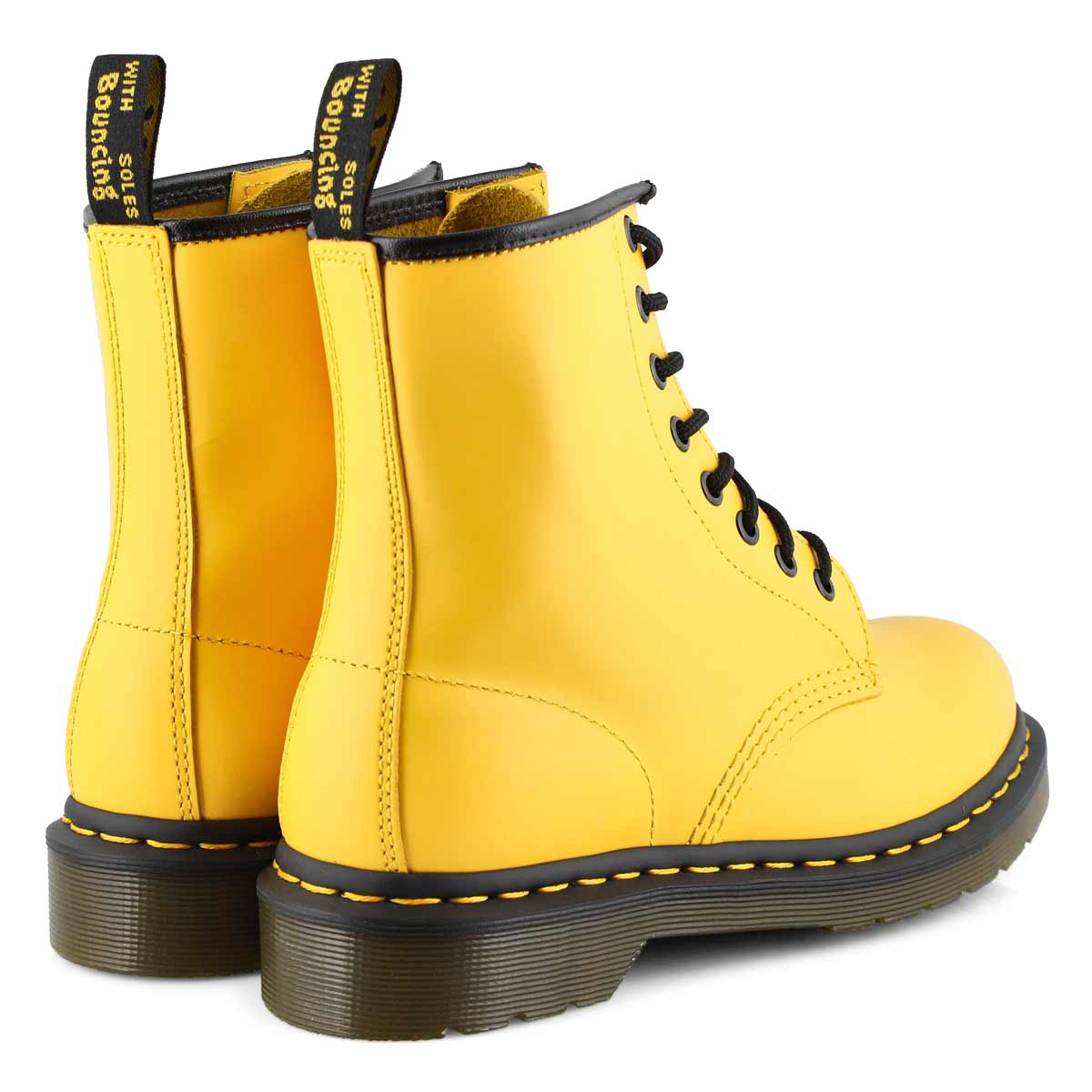 Women's 1460 8 Eye Yellow Smooth Boots