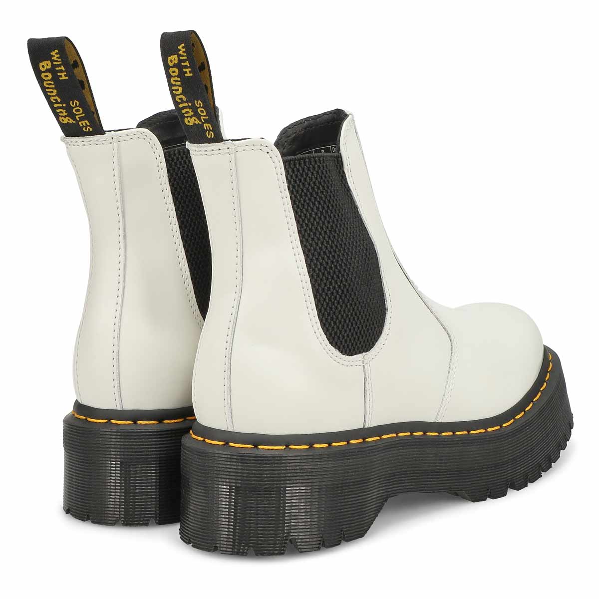 Dr. Martens White 2976 Quad Chelsea Boots
