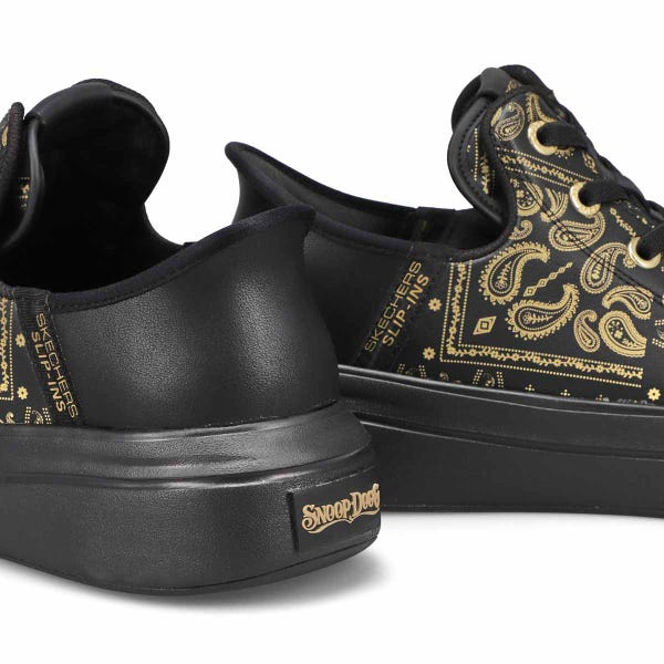 Men's Snoop One Double G Slip-Ins Sneaker - Black/Gold