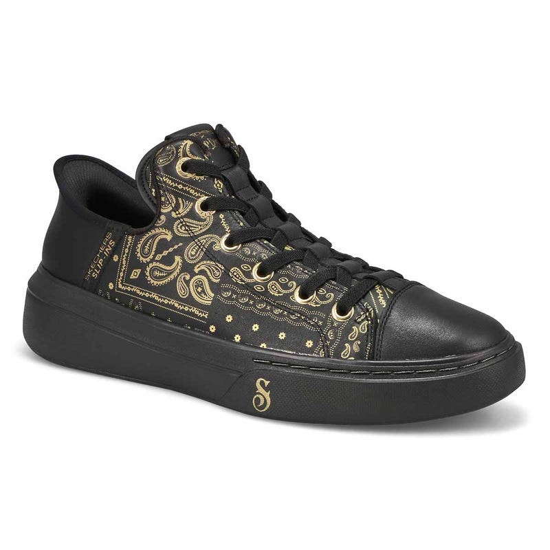 Men's Snoop One Double G Slip-Ins Sneaker - Black/Gold