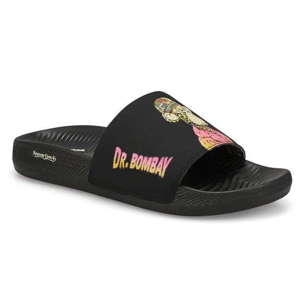 Claquette SNOOP DOGG DR. BOMBAY, noir, hommes