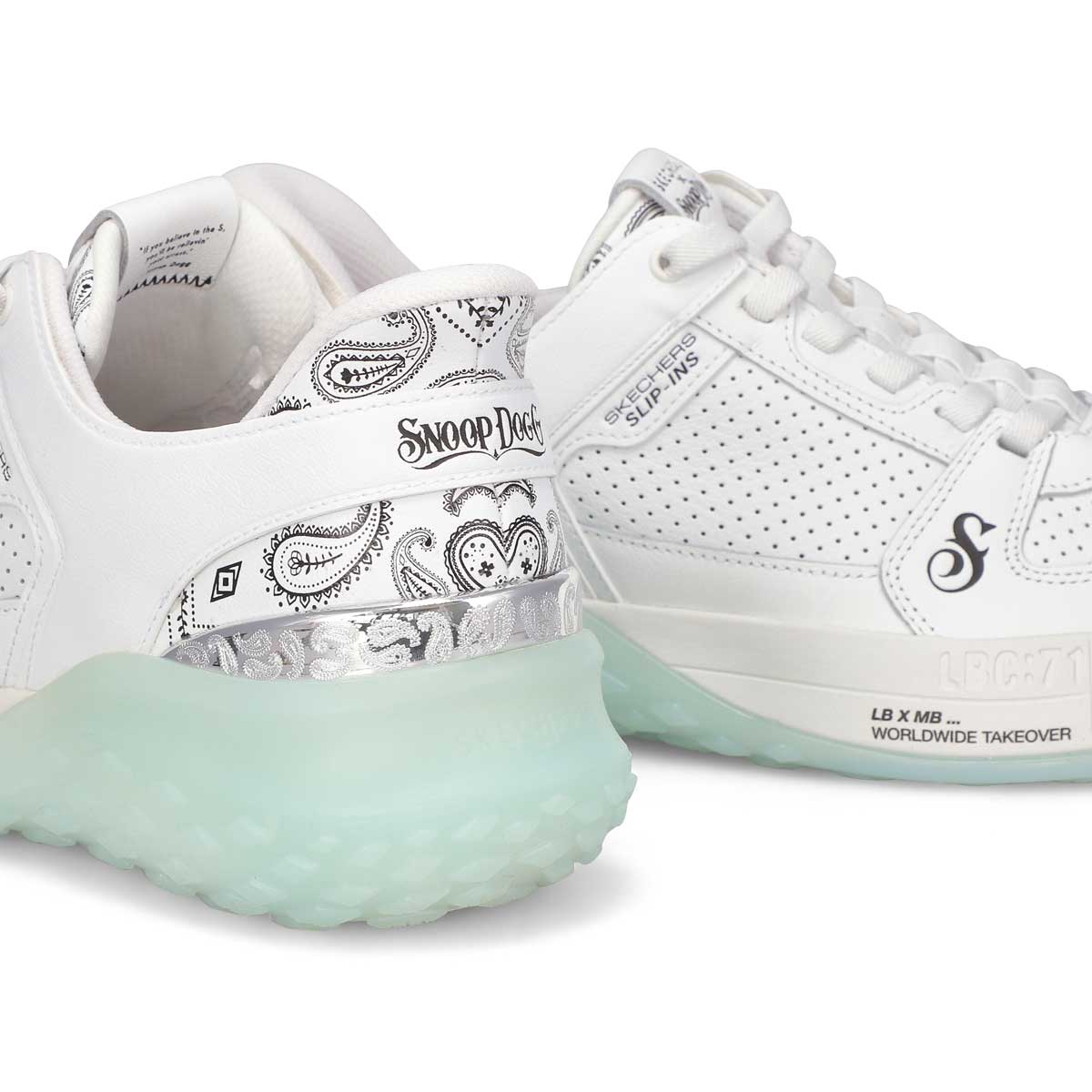 Men's Snoop Sizzle Toke Slip-Ins Sneaker - White