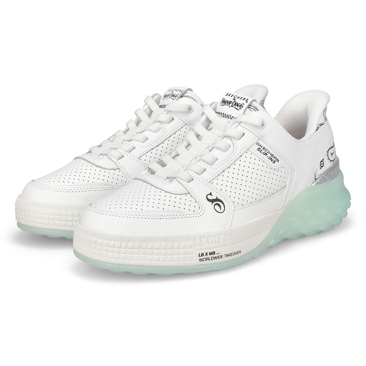 Men's Snoop Sizzle Toke Slip-Ins Sneaker - White