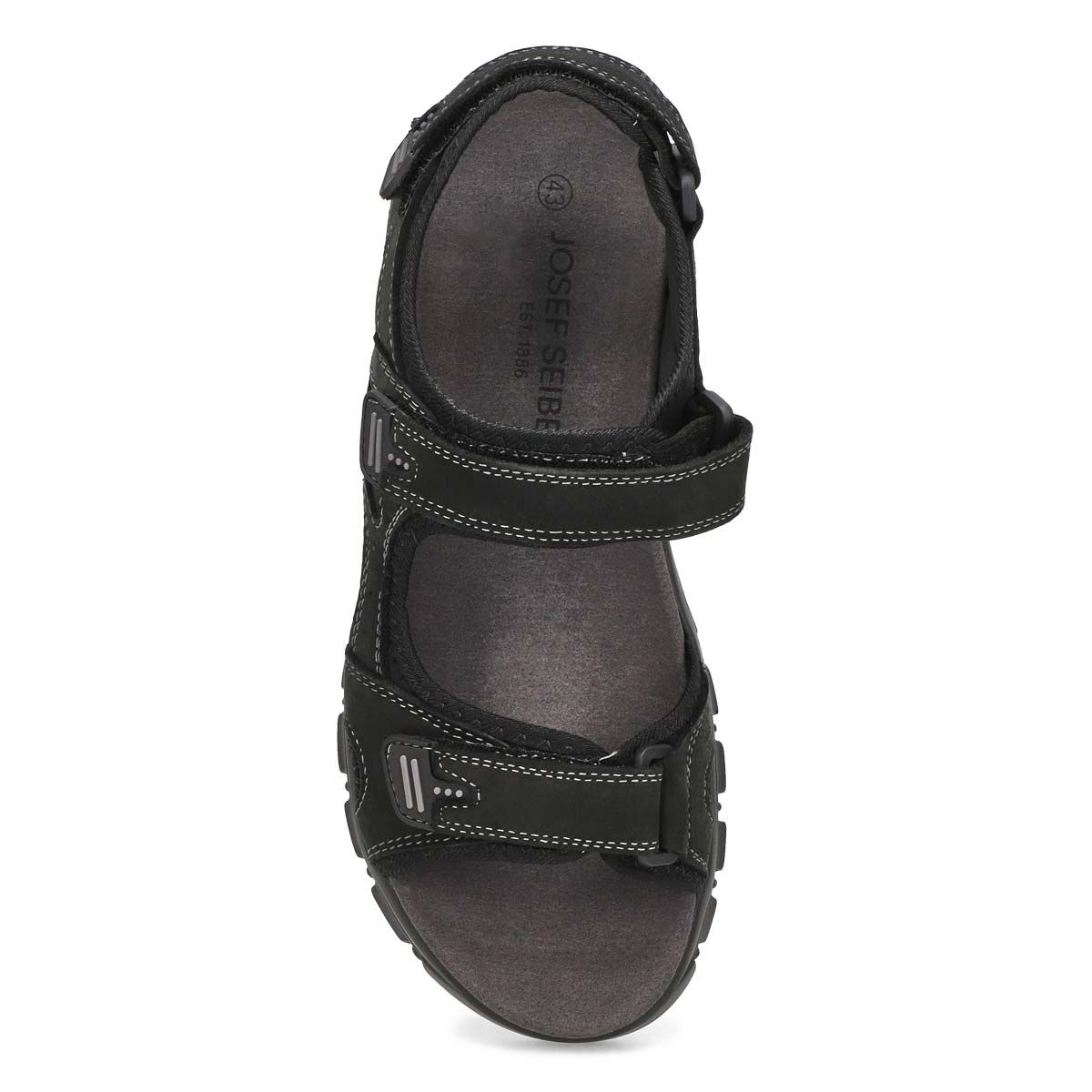 Mens Bart 01 Casual Sandal - Black