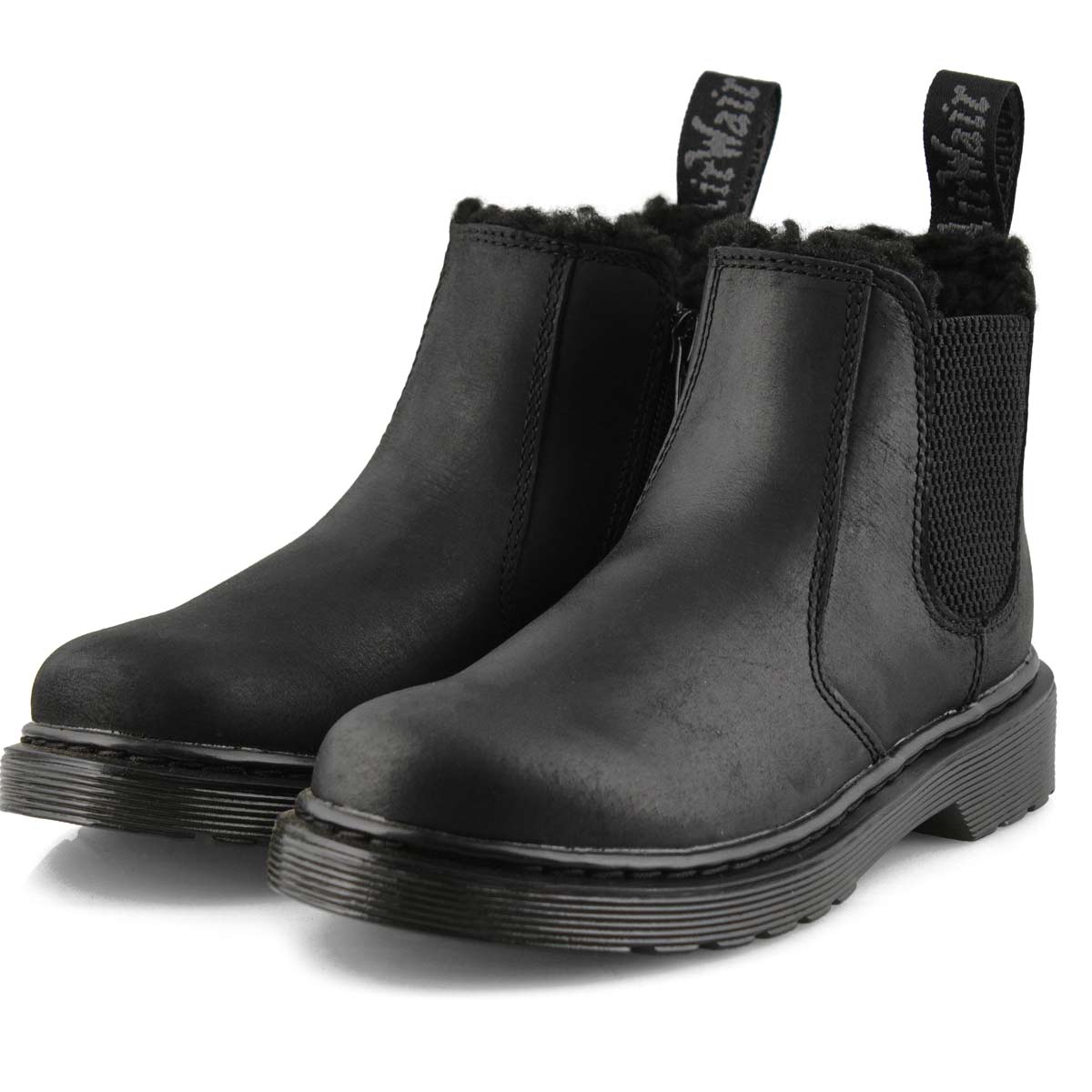 dr martens dark brown 2976 leonore boots junior
