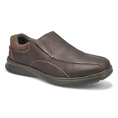 Mns Cotrell Step Slip On Wide Shoe-Brown