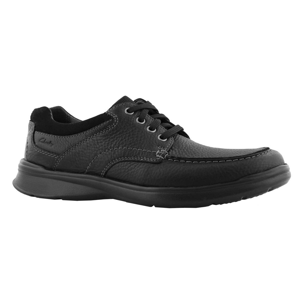 Clarks Men's COTRELL EDGE black lace up shoes | SoftMoc.com