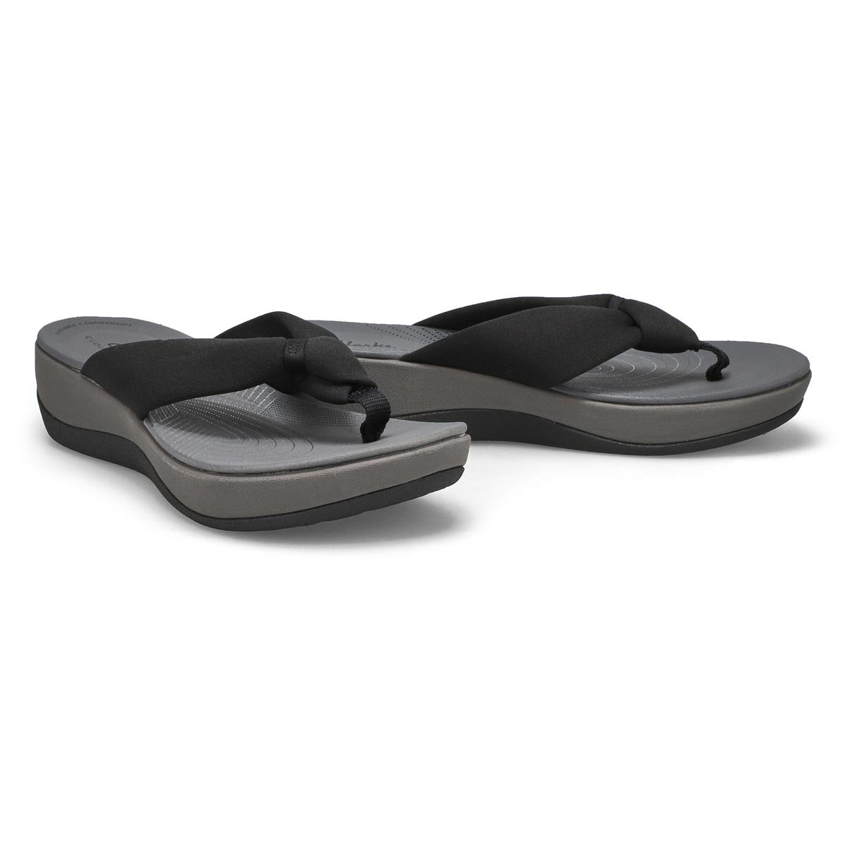 Clarks Women's Arla Glison Thong Wedge Sandal | SoftMoc.com