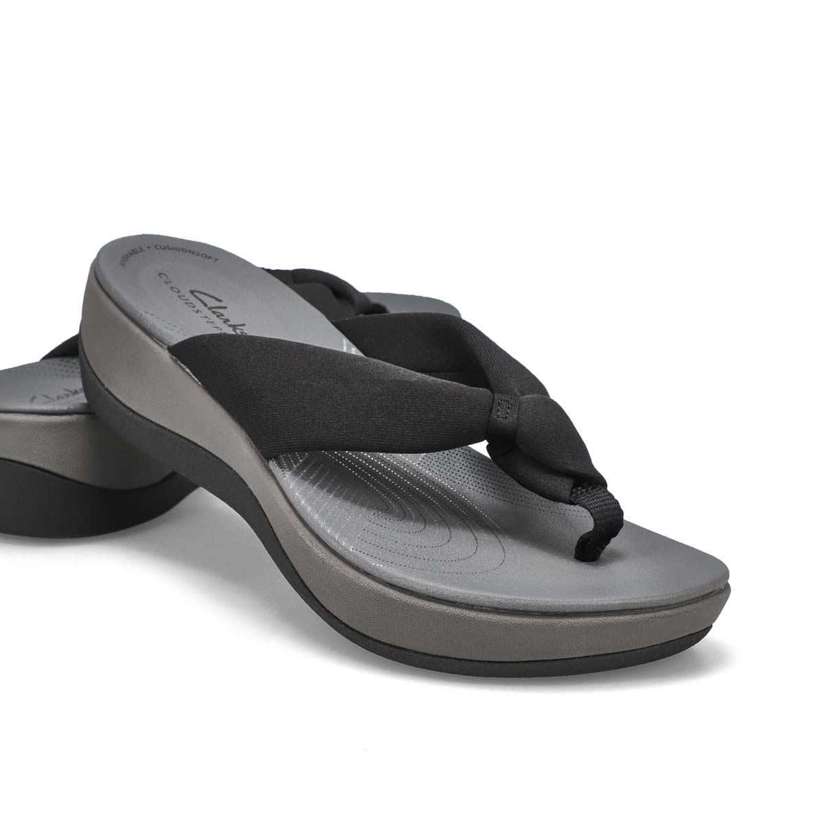 Women's Arla Glison Thong Wedge Sandal - Black