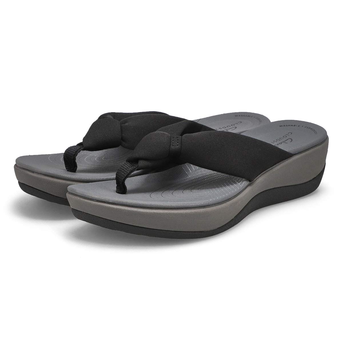 Women's Arla Glison Thong Wedge Sandal - Black