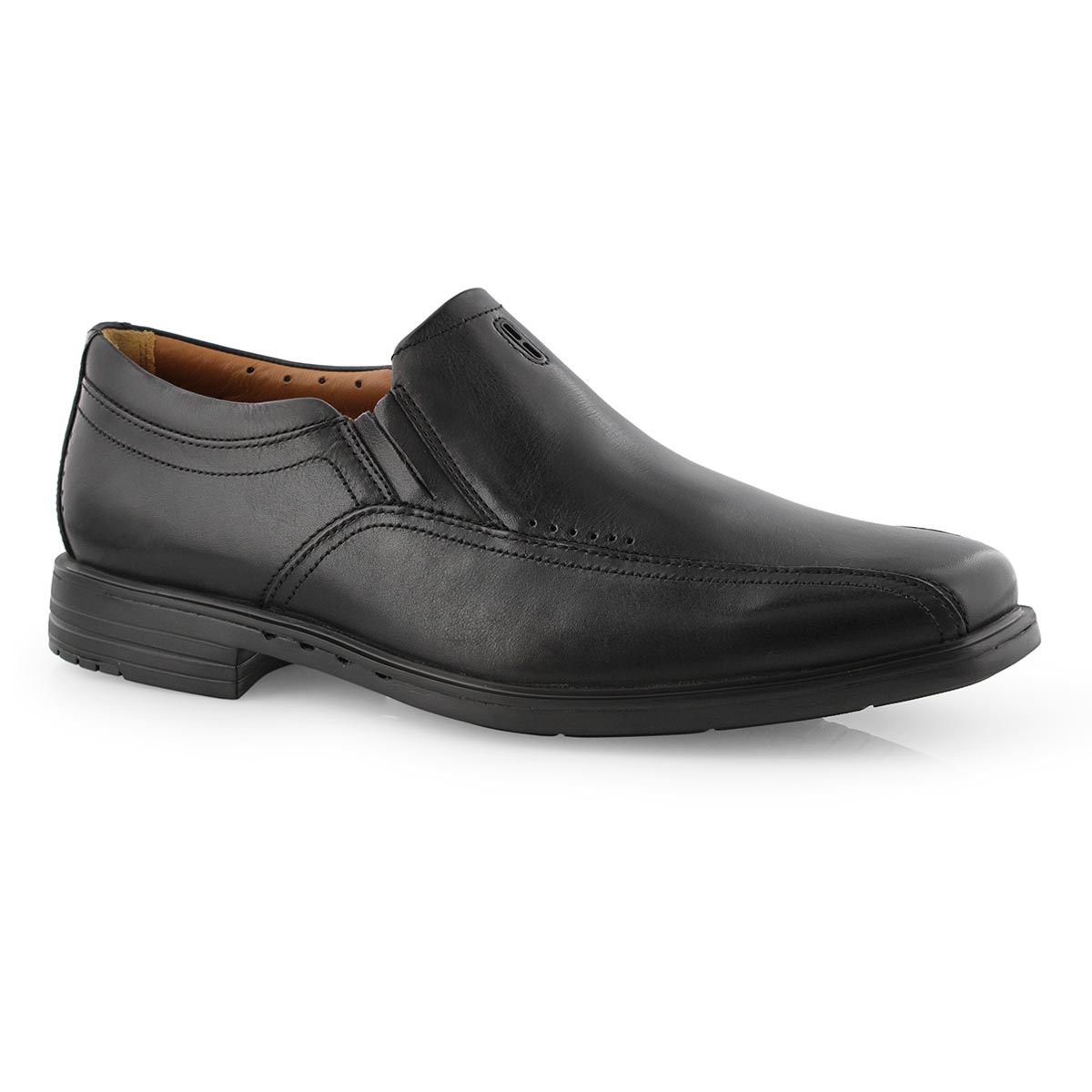 Clarks Men's UN SHERIDAN GO black dress shoes | SoftMoc.com