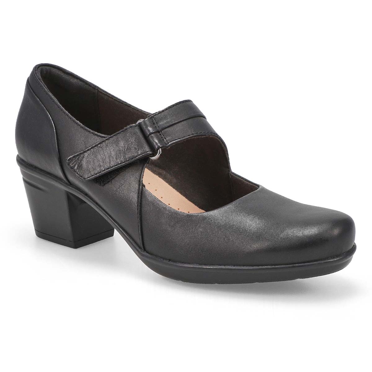 Clarks Women's Emslie Lulin Dress Heel - Blac | SoftMoc.com