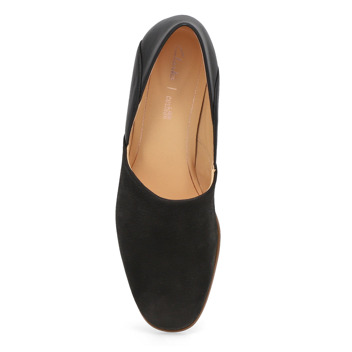 Clarks Women's Pure Tone Dress Loafer - Black | SoftMoc.com