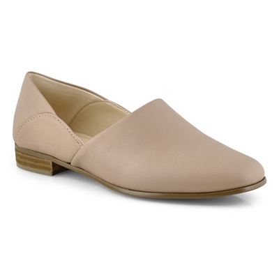 Lds Pure Tone nude dress loafer