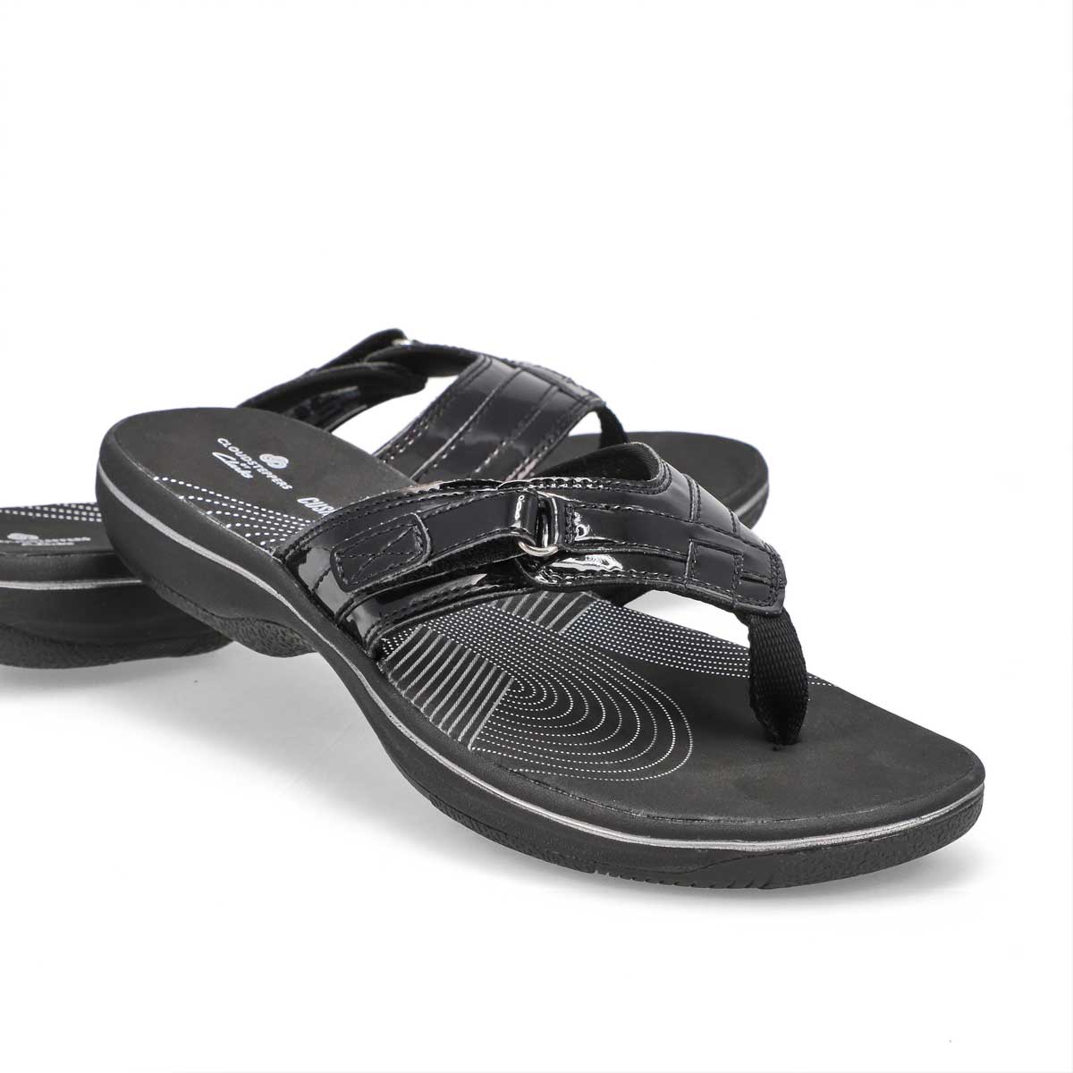 clarks breeze sea black patent