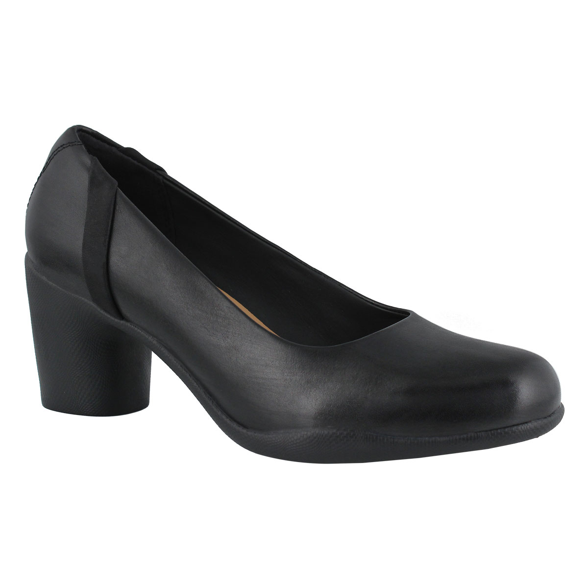 UN ROSA STEP black dress heel 