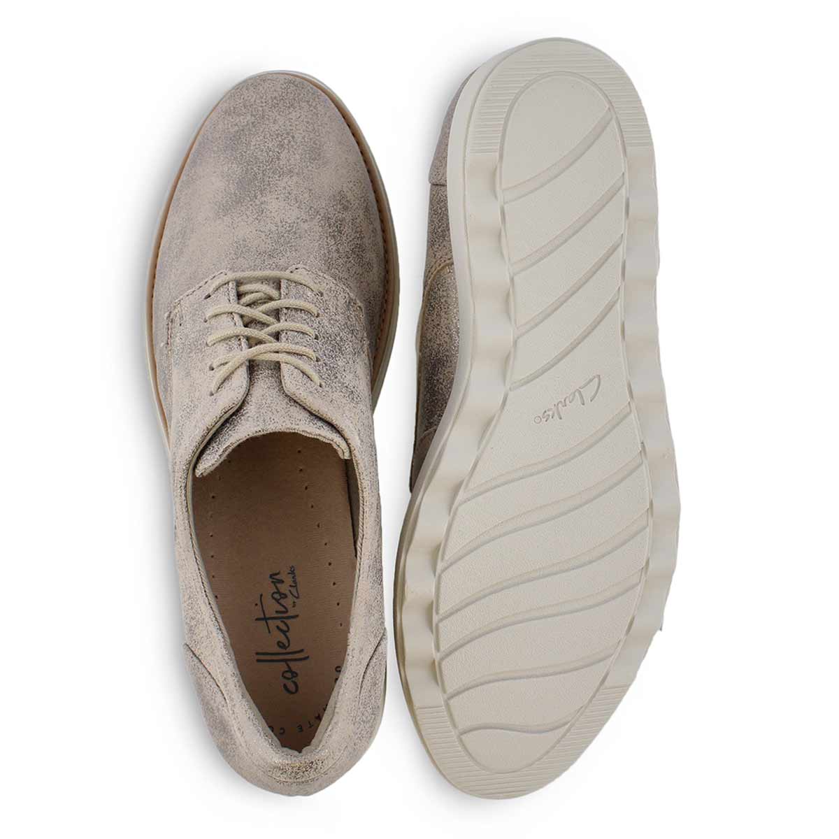 clarks sharon crystal wedge oxford