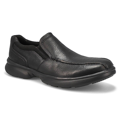 Mns Bradley Step Casual Slip On Loafer - Black