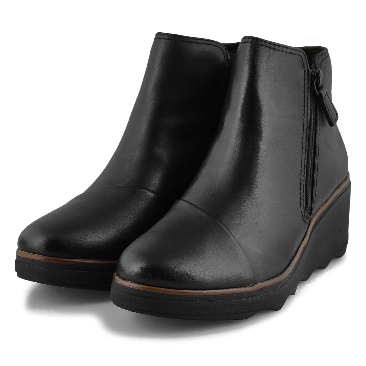 clarks mazy eastham black leather