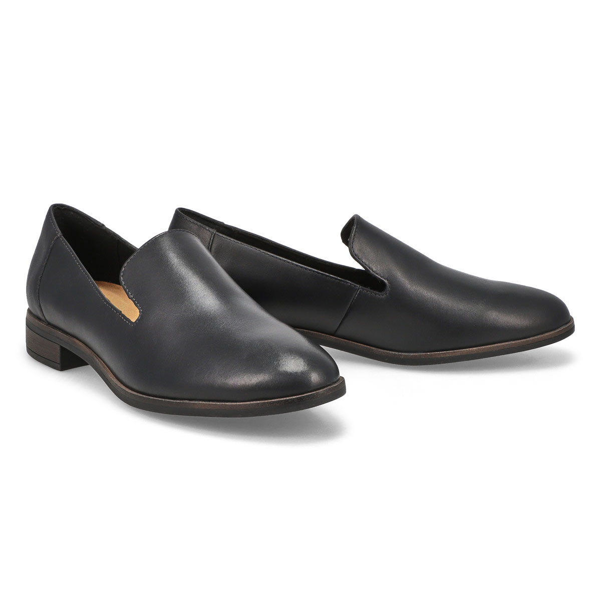 black dress with loafers