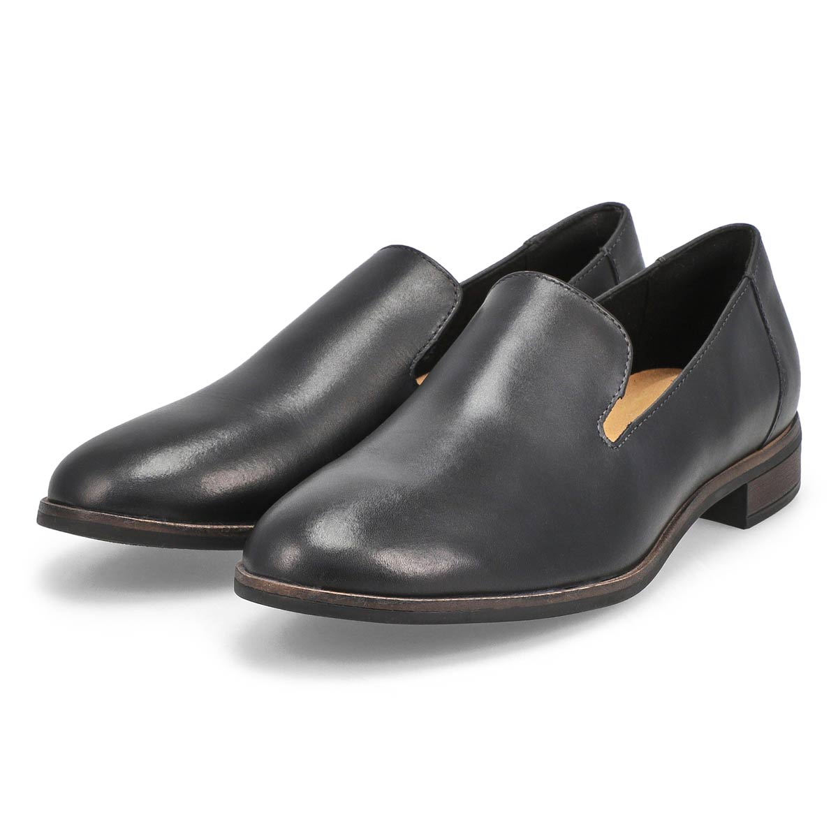 black dress with loafers