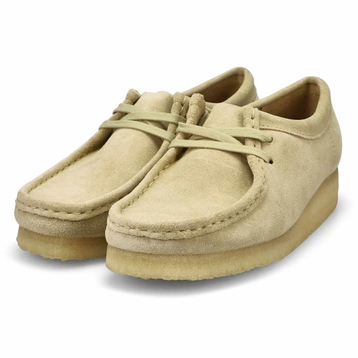 Women's Wallabee Casual Lace Up Shoe- Maple